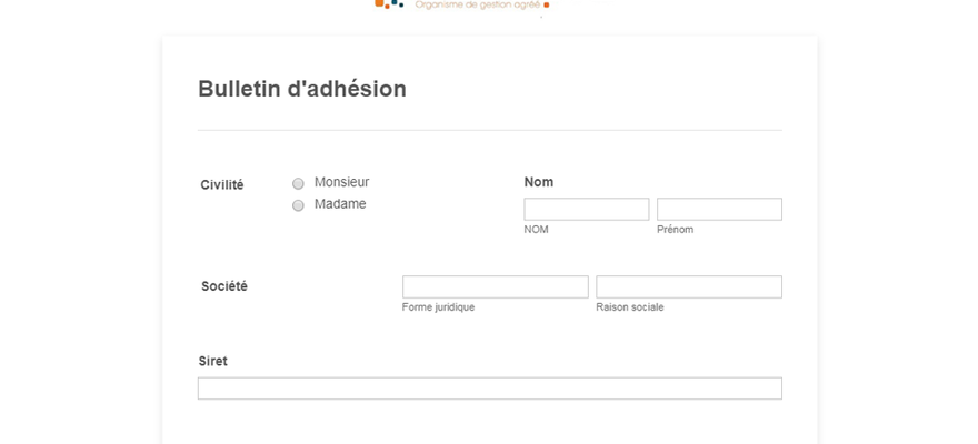 Adhérer en ligne
